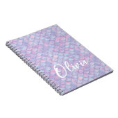 マーメイドカラフルスケール名 ノートブック (右側)