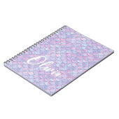 マーメイドカラフルスケール名 ノートブック (左側)