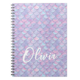 マーメイドカラフルスケール名 ノートブック