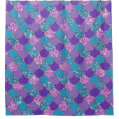 マーメイドカラフルパタはかりで測ーン シャワーカーテン (正面)