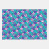 マーメイドカラフルパタはかりで測ーン ラッピングペーパーシート (正面3)