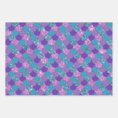 マーメイドカラフルパタはかりで測ーン ラッピングペーパーシート (正面)