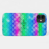 マーメイドカラーの美しいスペクトルiPad air co Case-Mate iPhoneケース (裏面(横))