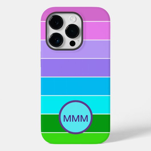 マーメイドカラーストライプ Case-Mate iPhoneケース (裏面)