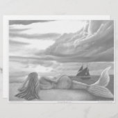 マーメイドカラーリングページ (正面/裏面)