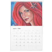 マーメイドカレンダーファンタジーポートレートby Renee Lavoie カレンダー (3月 2026)