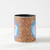 マーメイドカワイイハッピーバースデーピンクマグ マグカップ (中央)