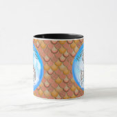 マーメイドカワイイハッピーバースデーピンクマグ マグカップ (中央)