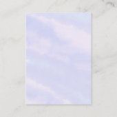 マーメイドガールの赤ちゃんシャワーチケットおむつラッフル エンクロージャーカード (裏面)