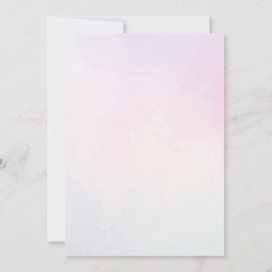 マーメイドガールアンダーザシーサードバースデーパーティー 招待状 (裏面)