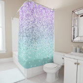マーメイドガールグリッター1bフェイク(グリッター) #pastel シャワーカーテン (インサイチュ)