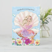 マーメイドガールズアンダーザシー誕生日招待状 招待状 (スタンド正面)