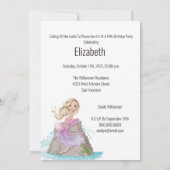 マーメイドガールズアンダーザシー誕生日招待状 招待状 (裏面)