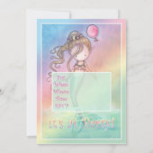 マーメイドガールズバースデーパーティー招待状 招待状 (裏面)