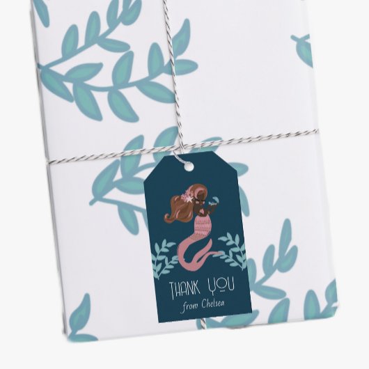 マーメイドガールズバースデーパーティー ギフトタグ