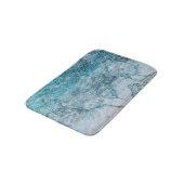 マーメイドガールティール（緑がかった色）グリーンブルー航海の海波 バスマット (アングル)