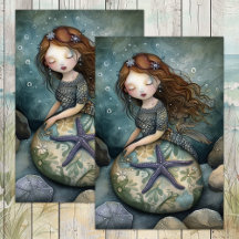 マーメイドガールデコペティッシュペーパー