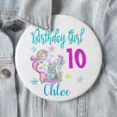 マーメイドガールバースデーパーティーグループマッチングテーマ 缶バッジ (インサイチュ)