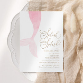 マーメイドガールバースデーパーティー 招待状