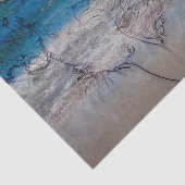 マーメイドガールブルーホワイト航海の海波 薄葉紙 (詳細)