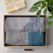 マーメイドガールブルーホワイト航海の海波 薄葉紙 (ギフト)