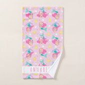 マーメイドガールプリンセスガーリーピンクはかりで測かわいい子供たち バスタオルセット (ハンドタオル)