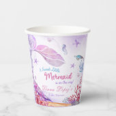 マーメイドガールベビーシャワーパーティー 紙コップ (正面)