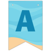 マーメイドガール可愛いカスタムキッズプール誕生日パーティー バンティングフラッグ (第2の旗)