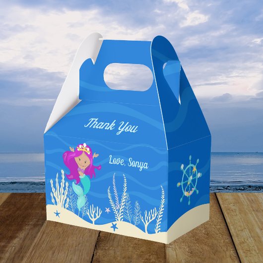 マーメイドガール水中海誕生日パーティー フェイバーボックス