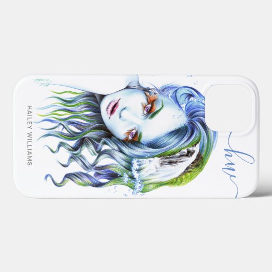 マーメイドガール水女サーレアルファンタジー美術名 Case-Mate iPhoneケース (裏面 (横))