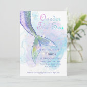 マーメイドガール1stバースデーオンダーザシーパーティー 招待状 (スタンド正面)