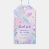 マーメイドガール1st誕生日パーティーギフトラベル ギフトタグ (正面)