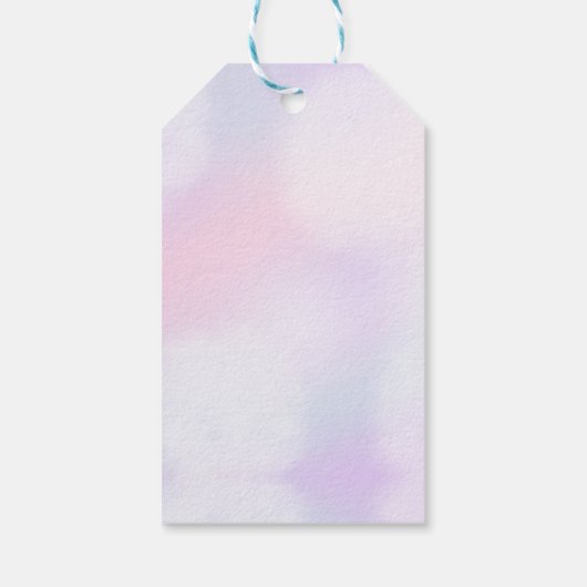 マーメイドガール1st誕生日パーティーギフトラベル ギフトタグ (裏面)