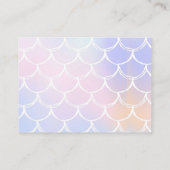 マーメイドガール1st誕生日パーティー エンクロージャーカード (裏面)