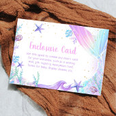 マーメイドガール1st誕生日パーティー エンクロージャーカード