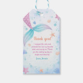 マーメイドガール1st誕生日パーティー ギフトタグ (正面)