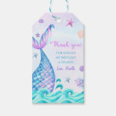 マーメイドガール1st誕生日パーティー ギフトタグ (正面)