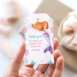 マーメイドガール1st誕生日パーティー ギフトタグ