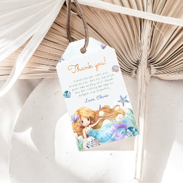 マーメイドガール1st誕生日パーティー ギフトタグ