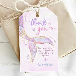 マーメイドガール1st誕生日パーティー ギフトタグ