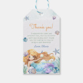 マーメイドガール1st誕生日パーティー ギフトタグ (正面)