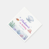 マーメイドガール1st誕生日パーティー スタンダードカクテルナプキン (角)