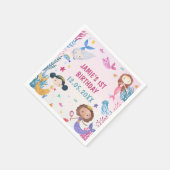 マーメイドガール1st誕生日パーティー スタンダードカクテルナプキン (角)