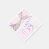 マーメイドガール1st誕生日パーティー スタンダードカクテルナプキン (角)