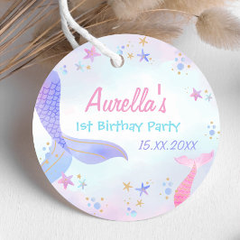 マーメイドガール1st誕生日パーティー フェイバータグ