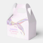 マーメイドガール1st誕生日パーティー フェイバーボックス (裏面サイド)