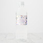 マーメイドガール1st誕生日パーティー ペットボトルラベル (正面)