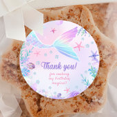 マーメイドガール1st誕生日パーティー ラウンドシール