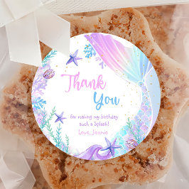 マーメイドガール1st誕生日パーティー ラウンドシール