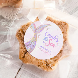 マーメイドガール1st誕生日パーティー ラウンドシール